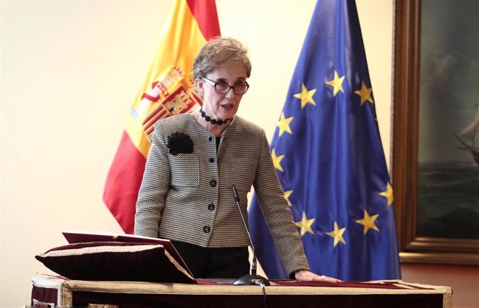 Archivo - Paz Esteban, en el acto en el que asumió el cargo de directora del CNI en 2020