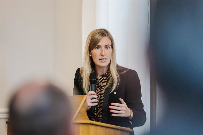 La consellera de la Generalitat Victria Alsina en Ginebra.