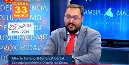El concejal presidente de los distritos madrileños de Latina y Hortaleza, Alberto Serrano