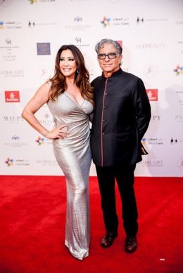 Maria Bravo and Deepak Chopra