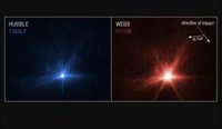 Webb y Hubble también observaron el impacto de DART en un asteroide