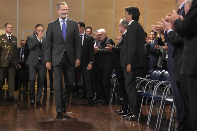 El rey en el XXI Congreso de directivos CEDE, celebrado en el BE de Barakaldo