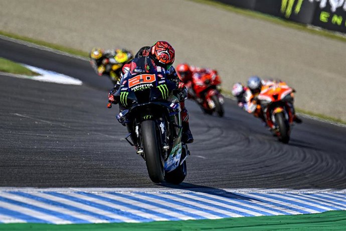 El piloto francés de MotoGP Fabio Quartararo (Yamaha), en el Gran Premio de Japón 2022.