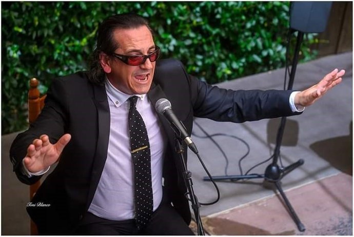 El montillano Antonio Mejías, premio al mejor artista con discapacidad de la VIII Bienal Flamenca de la ONCE.