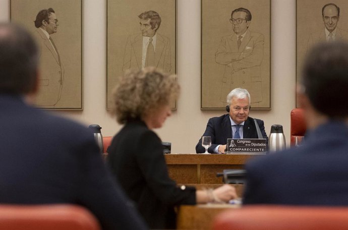 El comisario europeo responsable de Justicia, Didier Reynders, en la Comisión Mixta para la Unión Europea, en el Congreso de los Diputados, a 29 de septiembre de 2022, en Madrid (España). Durante su comparecencia ha tratado el Informe relativo al Estado