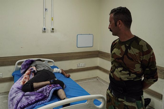Un  herido por el ataque en el Kurdistán iraquí