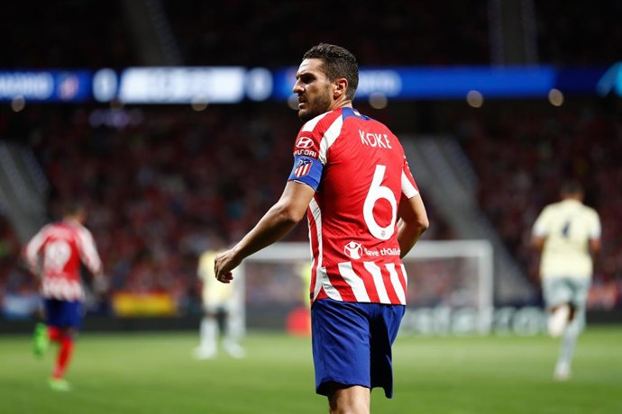 Jorge Resurreccion "Koke" of Atletico de Madrid looks on during the UEFA Champions League, Group B, football match played between Atletico de Madrid and FC Porto at Civitas Metropolitano on September 07, 2022 in Madrid, Spain.