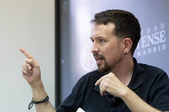 Archivo - El exvicepresidente del Gobierno de España, Pablo Iglesias