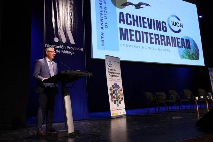 El presidente de la Diputación en la segunda jornada de los actos conmemorativos del 20 aniversario del Centro de Cooperación del Mediterráneo en Málaga.