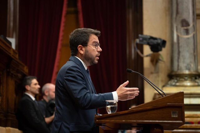El presidente de la Generalitat, Pere Aragonès