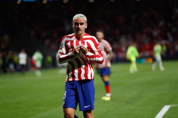 Antoine Griezmann of Atletico de Madrid celebrates a goal during the UEFA Champions League, Group B, football match played between Atletico de Madrid and FC Porto at Civitas Metropolitano on September 07, 2022 in Madrid, Spain.