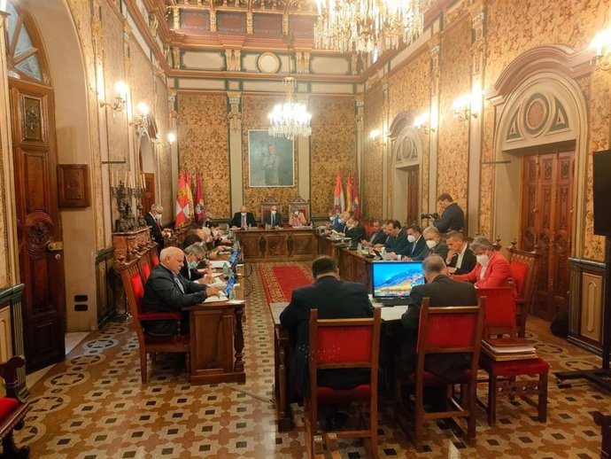 Sesión plenaria de este viernes en la Diputación de Salamanca.
