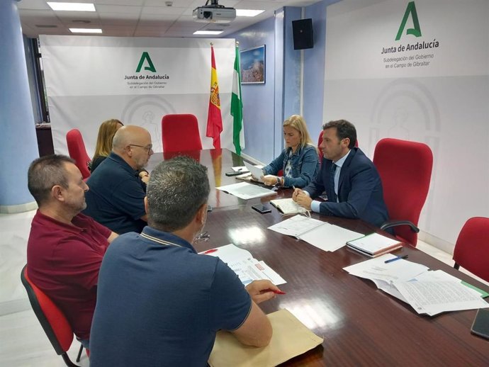 Eva Pajares reunida con CCOO del Campo de Gibraltar.