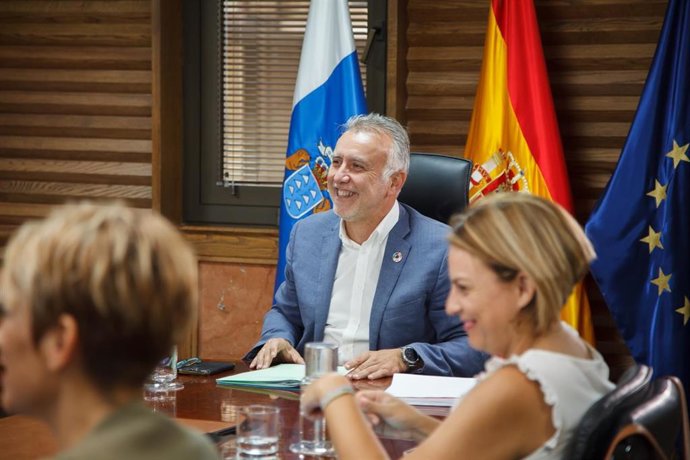 El presidente de Canarias, Ángel Víctor Torres, durante el Consejo de Gobierno