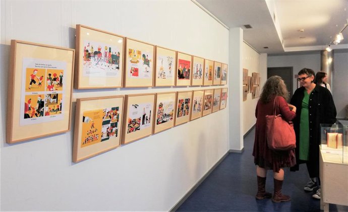 La Biblioteca municipal Rafael Azcona acoge la exposición Don Dinero de la editorial Media Vaca