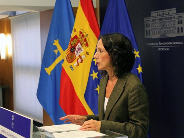 Melania Álvarez en rueda de prensa.