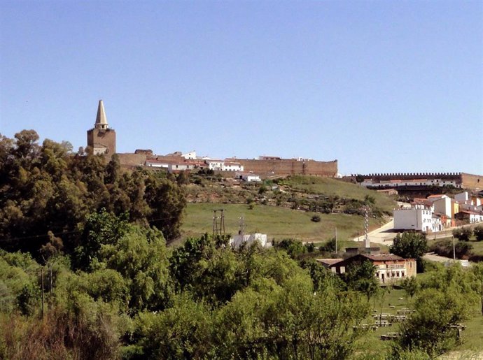 Vista general de Galisteo, localidad cacereña por donde transcurre el Camino Mozárabe a Santiago