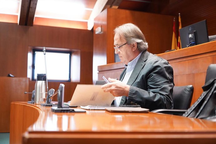 Archivo - Foto de archivo del consejero de Hacienda del Gobierno de Aragón, Carlos Pérez Anadón.
