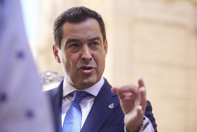 El presidente de la Junta de Andalucía, Juanma Moreno