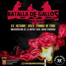 Cartel de la batalla de gallos