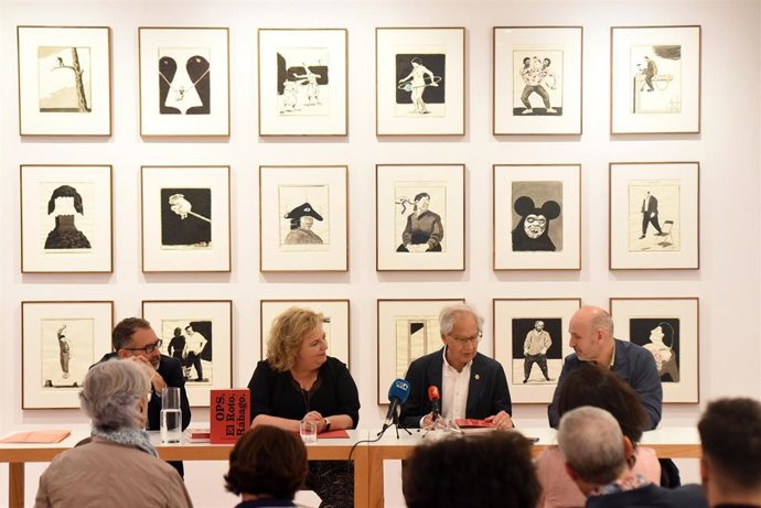 Presentación de la exposición 'OPS, El Roto, Rábago: Una microhistoria del mundo'.