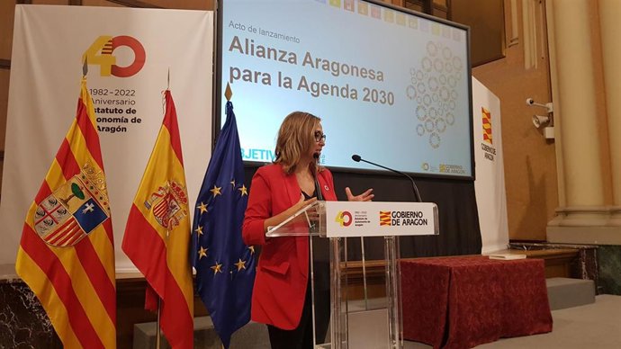 La consejera de Presidencia y Relaciones Institucionales del Gobierno de Aragón, Mayte Pérez.
