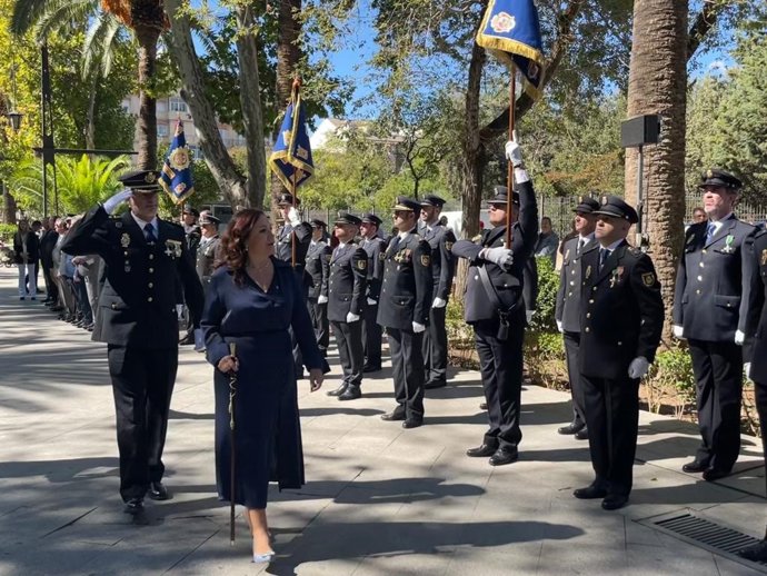 Acto con motivo del Día de la Policía Nacional.