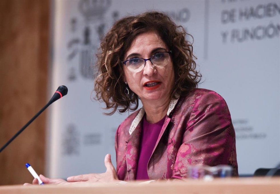 La ministra de Hacienda y Función Pública, María Jesús Montero.