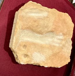 Imagen de la réplica de la huella.