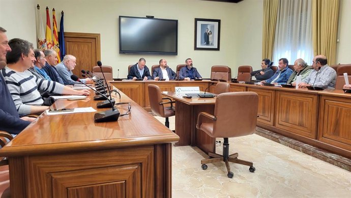 Reunión de la DPT con ganaderos afectados por el brote de brucelosis de 2021.