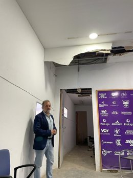 Francisco Lechuga en el estadio.