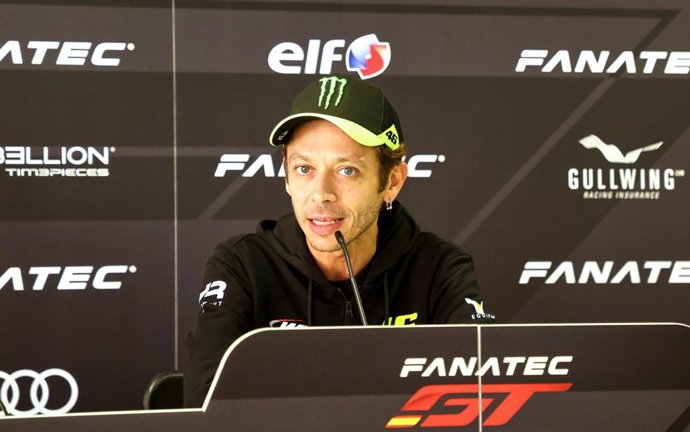 Valentino Rossi en rueda de prensa en el circuito de Montmeló