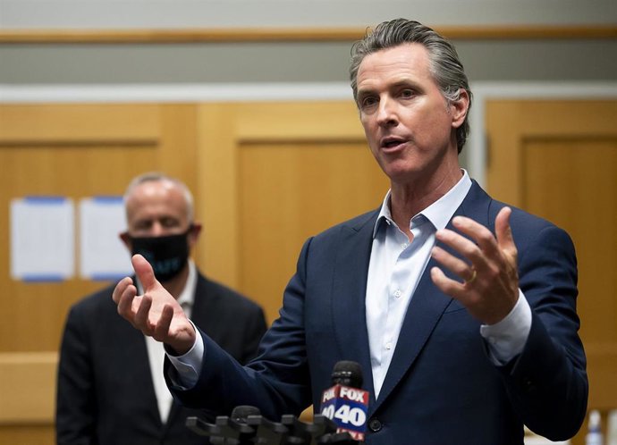 Archivo - El gobernador del estado de California, Gavin Newsom.
