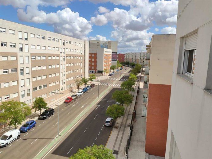 Archivo - Barriada de Cerro Gordo en Badajoz.