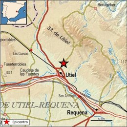 Registrado un terremoto de magnitud 3,6 en Utiel y Requena