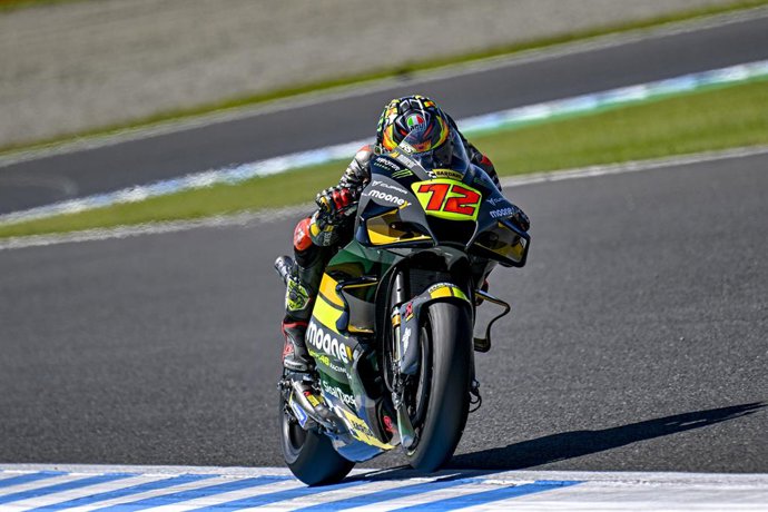 72 Bezzecchi Marco (ita), Mooney VR46 Racing Team, Ducati Desmosedici GP22, action, during the 2022 Moto GP Motul Grand Prix of Japan, motorcycle Grand Prix, from September 23 to 25, 2022 at Motegi, Japan - Photo Studio Milagro / DPPI