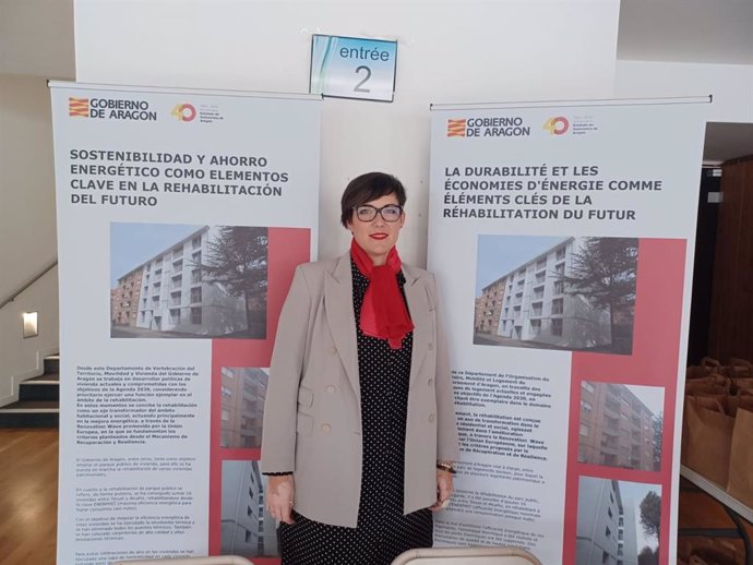 La directora general de Vivienda y Rehabilitación del Gobierno de Aragón, Verónica Villagrasa.