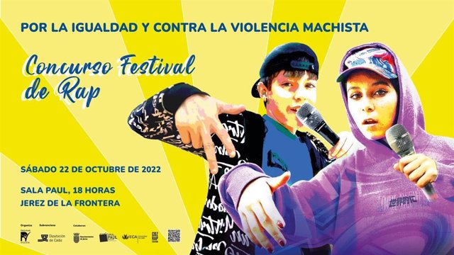 Cartel 'Concurso Festival de Rap por la Igualdad y contra la Violencia Machista'