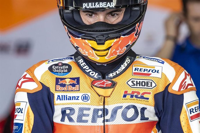 El piloto español de MotoGP Marc Márquez (Repsol Honda), en el Gran Premio de Tailandia 2022.