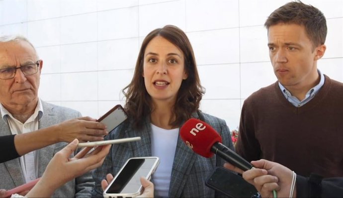 El alcalde de Valencia, Joan Ribó; la portavoz de Más Madrid en el Ayuntamiento de la capital, Rita Maestre, y el portavoz de Más País, Íñigo Errejón