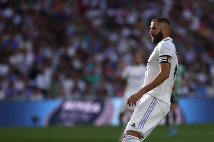 El delantero del Real Madrid Karim Benzema, en un partido ante el Betis.