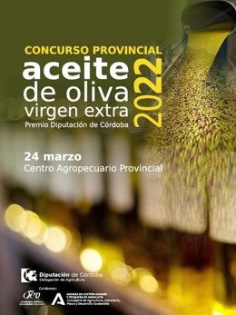Cartel del Concurso Provincial de Aceite Oliva Virgen Extra, Premio Diputación de Córdoba, de este año.