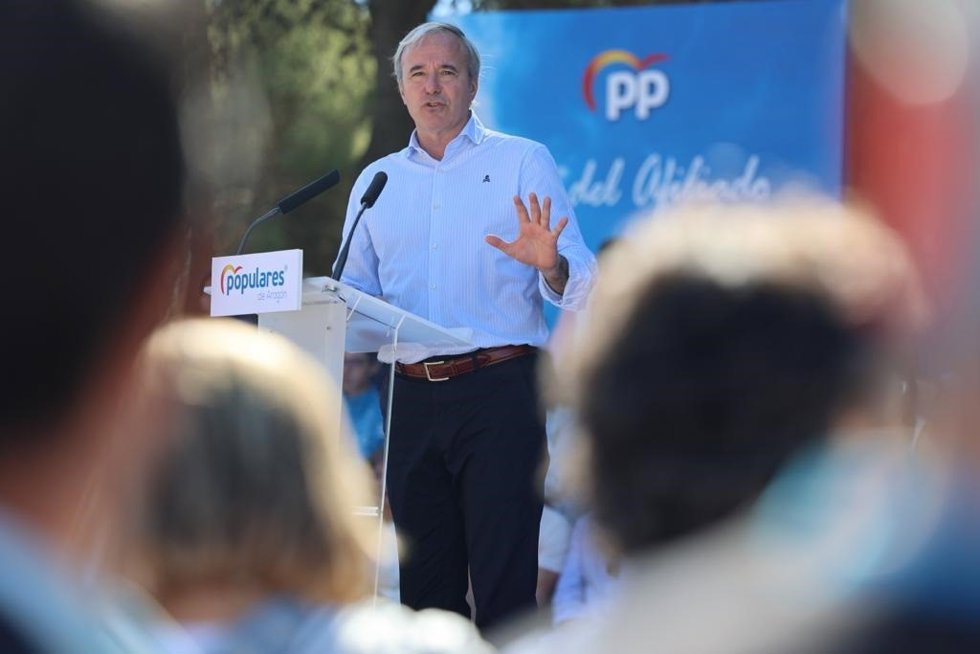 El presidente del PP Aragón, Jorge Azcón.