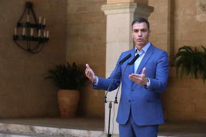 Archivo - El presidente del Gobierno, Pedro Sánchez, en Palma de Mallorca. Archivo.