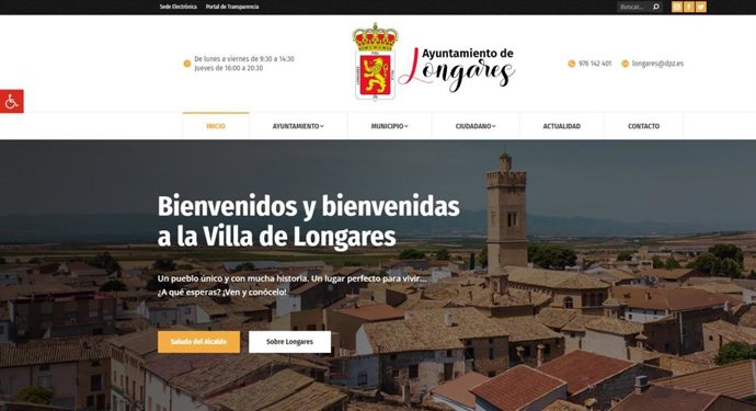 La nueva web pretende ser más funcional con una mayor interactividad entre el Ayuntamiento y sus ciudadanos.