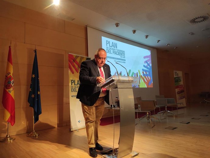 Vázquez durante la presentación del Plan de calidad y Seguridad del Paciente.