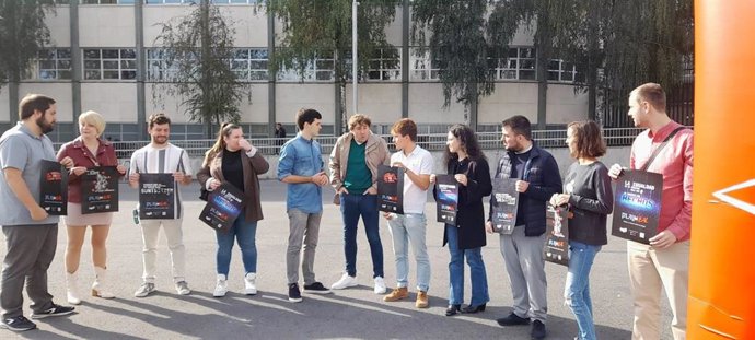 Eneko Andueza y Víctor Trimiño presentan en Bilbao la campaña de afiliación y participación política de JSE-Egaz 'Play for Real. Únete, tu futuro está en juego'.
