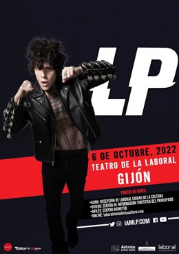 Cartel anunciador del concierto en el teatro de la Laboral de Gijón de la cantautora Laura Pergolizzi 'LP'