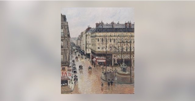 Archivo - Obra 'Rue St. Honoré en la tarde', de Pissarro