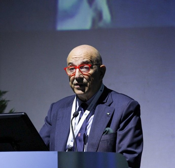 Emanuele Grimaldi durante la convención de Grimaldi Lines celebrada en Sorrento (Italia)